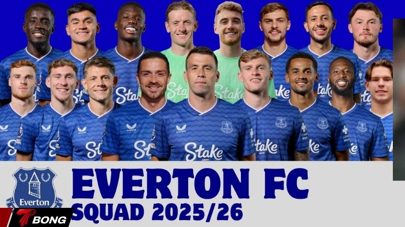 Đội hình đầy đủ mùa giải hiện tại của Everton